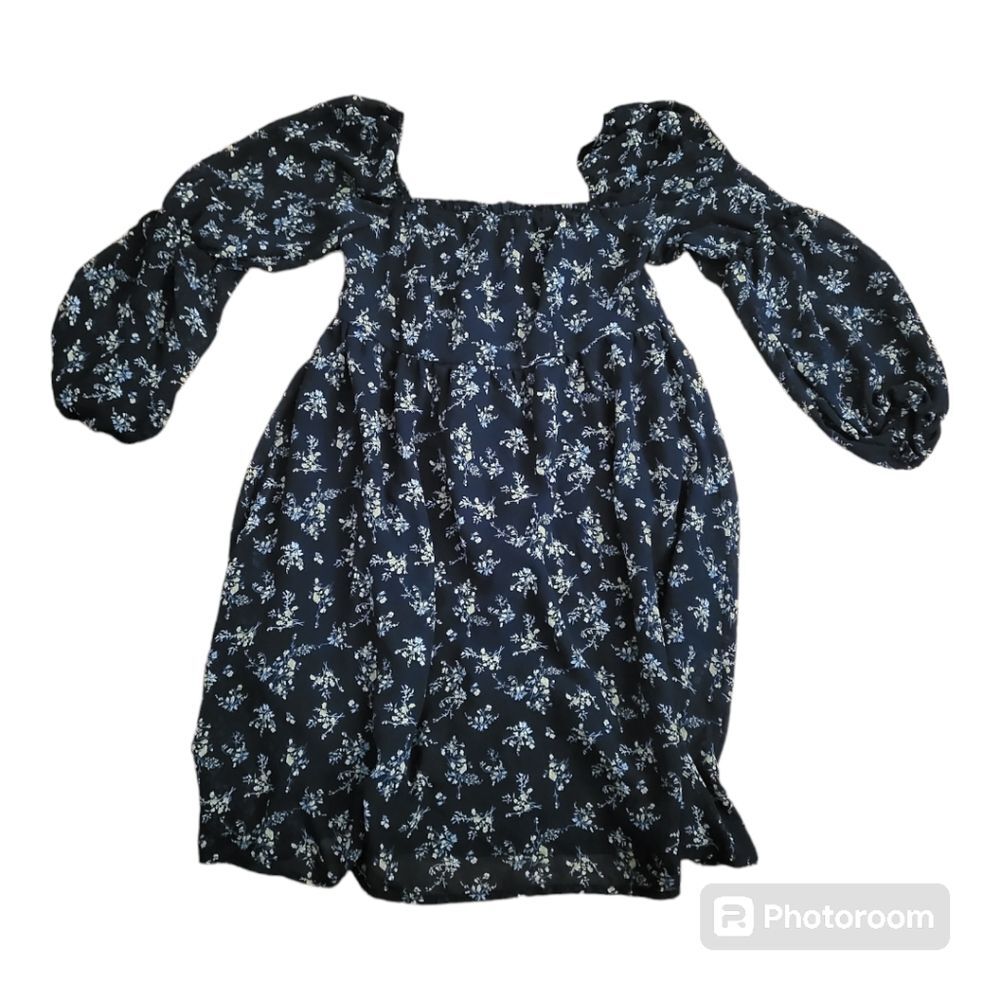 Exulra floral print baby doll style dress Size S