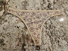 True Vintage Victoria'a Secret Body By Victoria Low Rise Satin Thong Panties LG