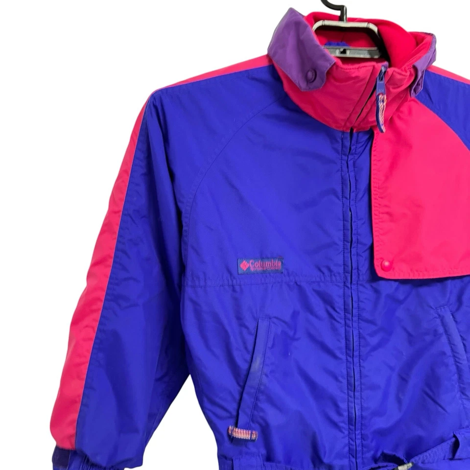 Traje de esquí Columbia vintage años 90 radial púrpura bloque de color retro juvenil 14/16 Foto 4 de 4