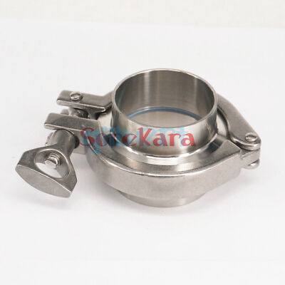 2'' Tri Clamp x 48mm Pipe OD SUS304 Sanitary Tri-Clover Union Set Homebrew #A6-36