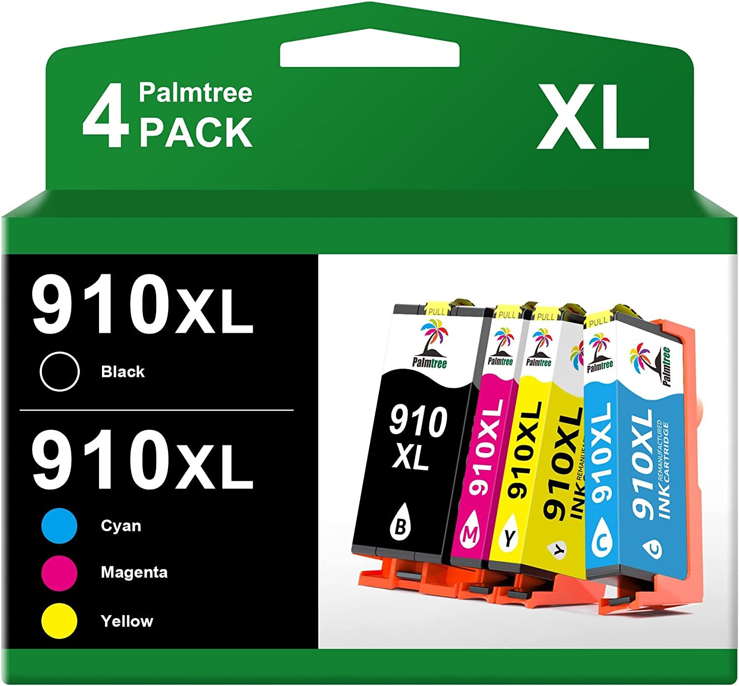 910XL BCMY Ink Cartridge Replacement for HP OFFICEJET PRO 8020 8035 8028 LOT