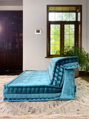 French Tufted Daybed Mah Jong Sofa Couch Handmade Upholstery Module : 3 Seater - Picture 9 of 16