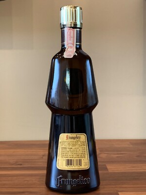 Vintage Frangelico Liqueur EMPTY Bottle Decanter Amber Monk Shape