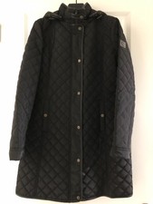 Lauren Ralph Lauren Black Diamond Quilted Coat Jacket M