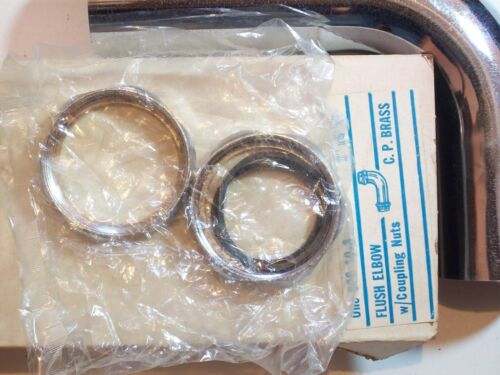 Hardware FLUSH ELBOW 606-10-3 CHROME BRASS DIAMETER 2 INCH 5X7 NOS NEW OLD STOCK - Picture 8 of 13
