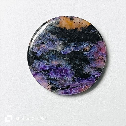 Excellent Natural Charoite Gemstone Cabochon Loose For Jewelry 42 Cts. ME-10735 - Picture 2 of 6