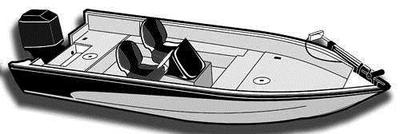 7.6oz STYLED TO FIT BOAT COVER LUND PRO-V TILLER 1775 SIGN ALL YEARS