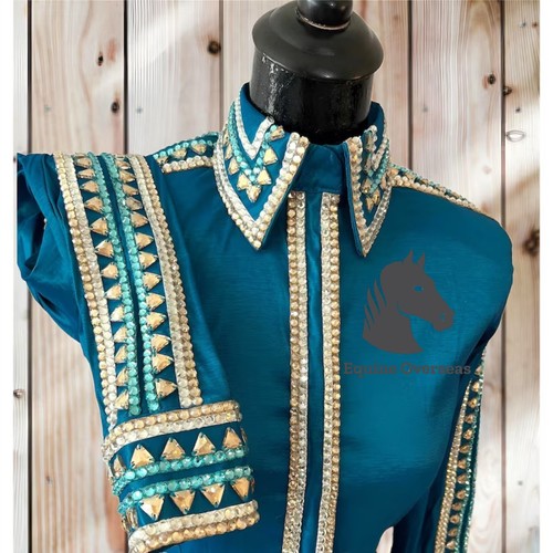Chemise Style Western Pour Concours équestre (Showmanship/Horsemanship
