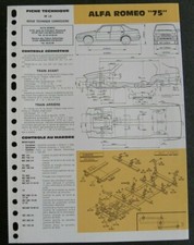 Revue technique Alfa Romeo ALFA 75