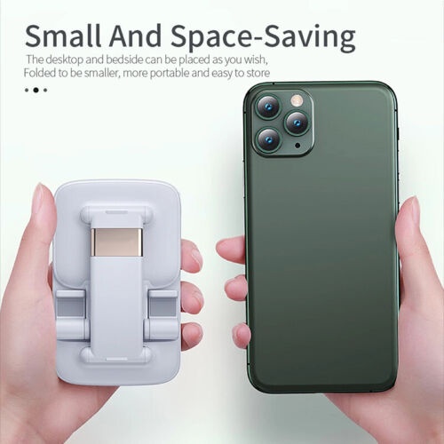 Foldable Desk Cell Phone Tablet Holder Stand Adjustable For iPhone 14 iPad Pro - Picture 6 of 14