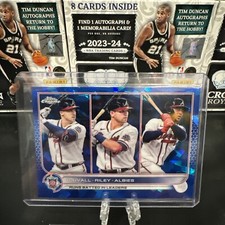 2022 Topps Chrome Sapphire League Leaders Runs Batted In #181 Atlanta Braves