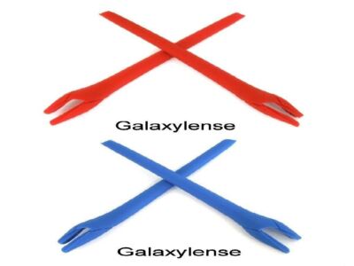 Galaxy Ersatz Ohrsocke Gummi Kit Für Oakley Radar Ev Path / Pitch Blau/Rot