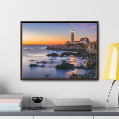 Portland Head Lighthouse, Portland, ME - Gallery Canvas Wraps, Horizontal Frame