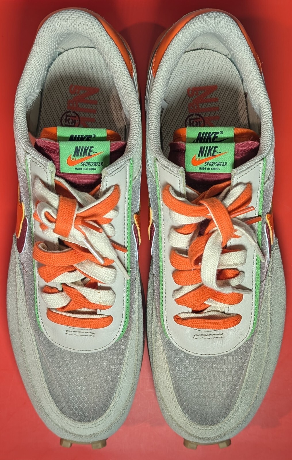 SACAI X NIKE Taglia 12 Nike Sacai x Clot x LD Waffle Net Orange Blaze