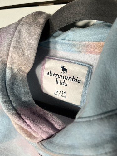 Abercrombie Sweatshirt Pastel Tie Dye Hoodie Boys 13/14 - Picture 8 of 9