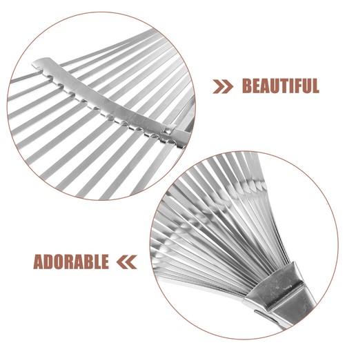 Garden Leaf Rake Adjustable Leaf Rake Expandable Leaf Rake Gardening Rake Head - Bild 11 von 12