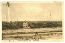 Kids, Men, Women Near The Lighthouses At Le Touquet-Paris-Plage, France Postcard
