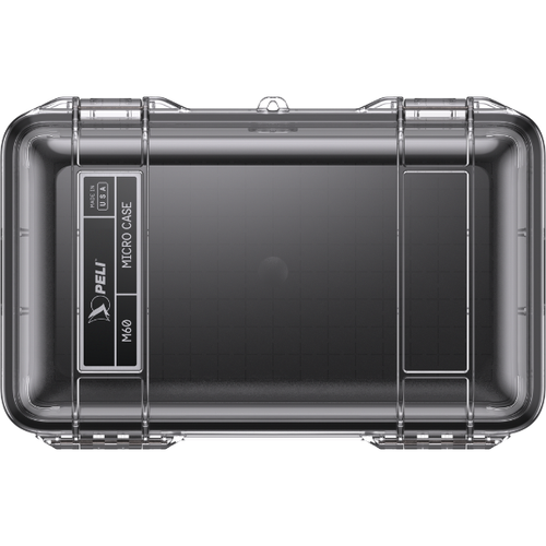 Peli Micro Case M60 transparente (clear), inserto negro - Imagen 2 de 4