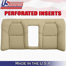Cubierta de asiento de repuesto de cuero perforado techo de banco trasero para Acura TL 2004 tostado