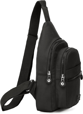 Crossbody Sling Backpack Bag, Small Chest Bag Daypack One Size