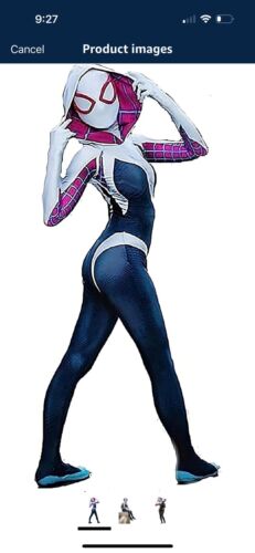Spider Girl Gwen Cosplay Suit Costume Spandex Gwen Stacy Jumpsuit Kid SM - Picture 2 of 2