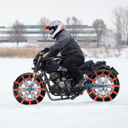 Motorcycle Anti Snow Chains Anti Skid Snow Chains Wheel Tyre Anti-Skid Beautiful - Picture 10 of 12