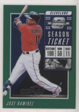 2019 Panini Chronicles Contenders Optic Green Prizm 46/50 Jose Ramirez #17 04cw