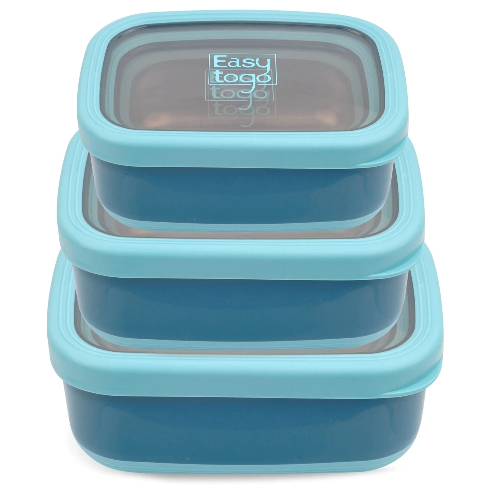 3 Pack Leakproof Stainless Steel Food Container - Airtight Rectangular Meal P...