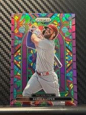 2022 Panini Prizm - Purple Stained Glass Bryce Harper #SG-4