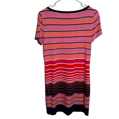 michael kors striped t shirt dress EUC Michael Kors Striped Black and White T-Shirt Dress Size L