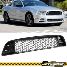 Fit 13-14 Ford Mustang Non-shelby Front Bumper Upper Mesh Grille For V6 Gt Black
