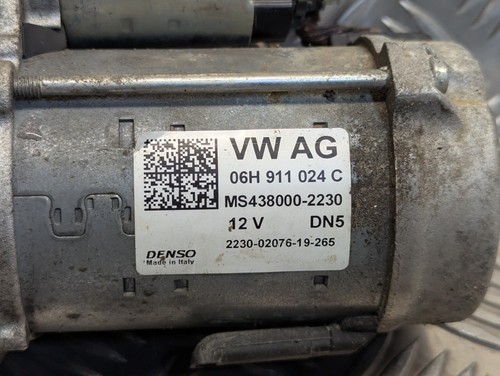 2019 AUDI A5 COUPE S LINE 2.0 PETROL AUTOMATIC STARTER MOTOR 06H911024C OEM - Picture 5 of 5