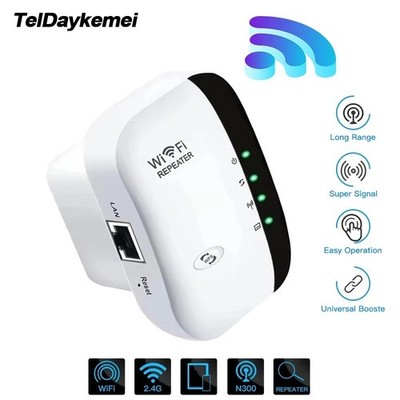 WLAN Repeater 300Mbps   2,4GHz WiFi Signal Verstärker