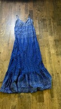 American Eagle Outfitters Long Sundress Maxi Dress Adj Straps Sz 8 Boho Light
