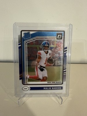Malik Nabers Silver HOLO OPTIC 2024 Donruss Optic Rated Rookie #271