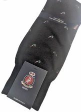 Punto Italian Mens Dress Socks Egyptian Cotton Navy Blue Pipes Italy 10-13