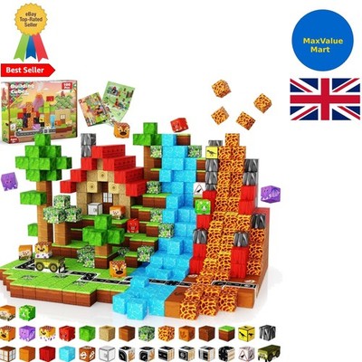 Dinosaurier-Thema 100 STCK. Magnetblöcke-perfektes pädagogisches Geschenk für Kinder 3-8