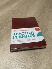 Clever Fox Teacher Planner Undated 7-Period Vertical Layout Non-Dated 7x10" NIP