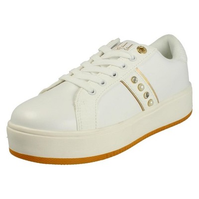 Flache lässige Damenschuhe Elle Sport Schnürschuhe klobige Sohle   F7R340