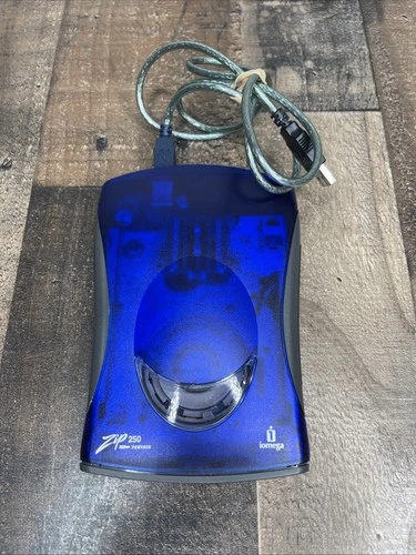 Iomega Zip 250 Z250USBPCMBP 250MB USB External Disk Drive w/ Cable
