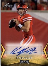 2018 Leaf Draft Autographs Gold #BAKA1 Kyle Allen Auto - FB