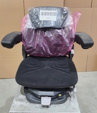 Uni Pro 1055 Air Suspension Seat - 12-volt - Black/gray Fabric - Cut Wire Tested