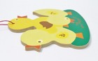 Erzgebirge Germany Baby Chicks Bird Wooden Wood Fretwork Vintage Easter Ornament — photo 5