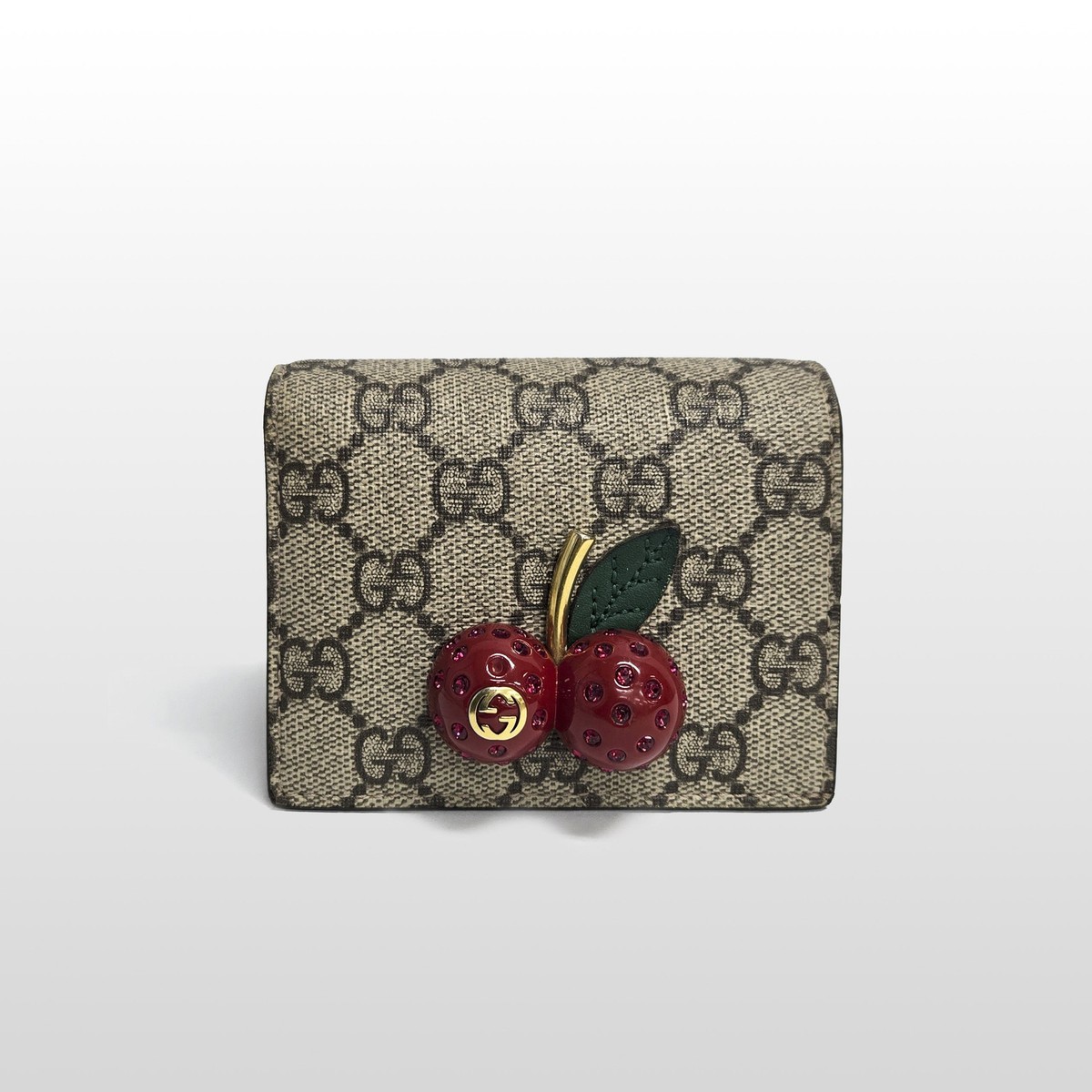 折りたたみ財布 GUCCI GG SUPREME FABRIC SMALL OPHIDIA WALLET NEW Gucci GG Ophidia Red Supreme Coated Canvas Floral Bifold