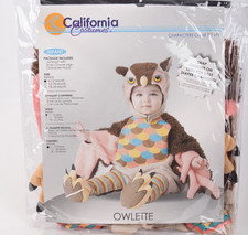 California Costumes Owl Owlette Infant baby Halloween Costume 6-12 Months New