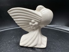 1940's Nelson McCoy Pottery White Dove Pigeon Miniature Flower Holder