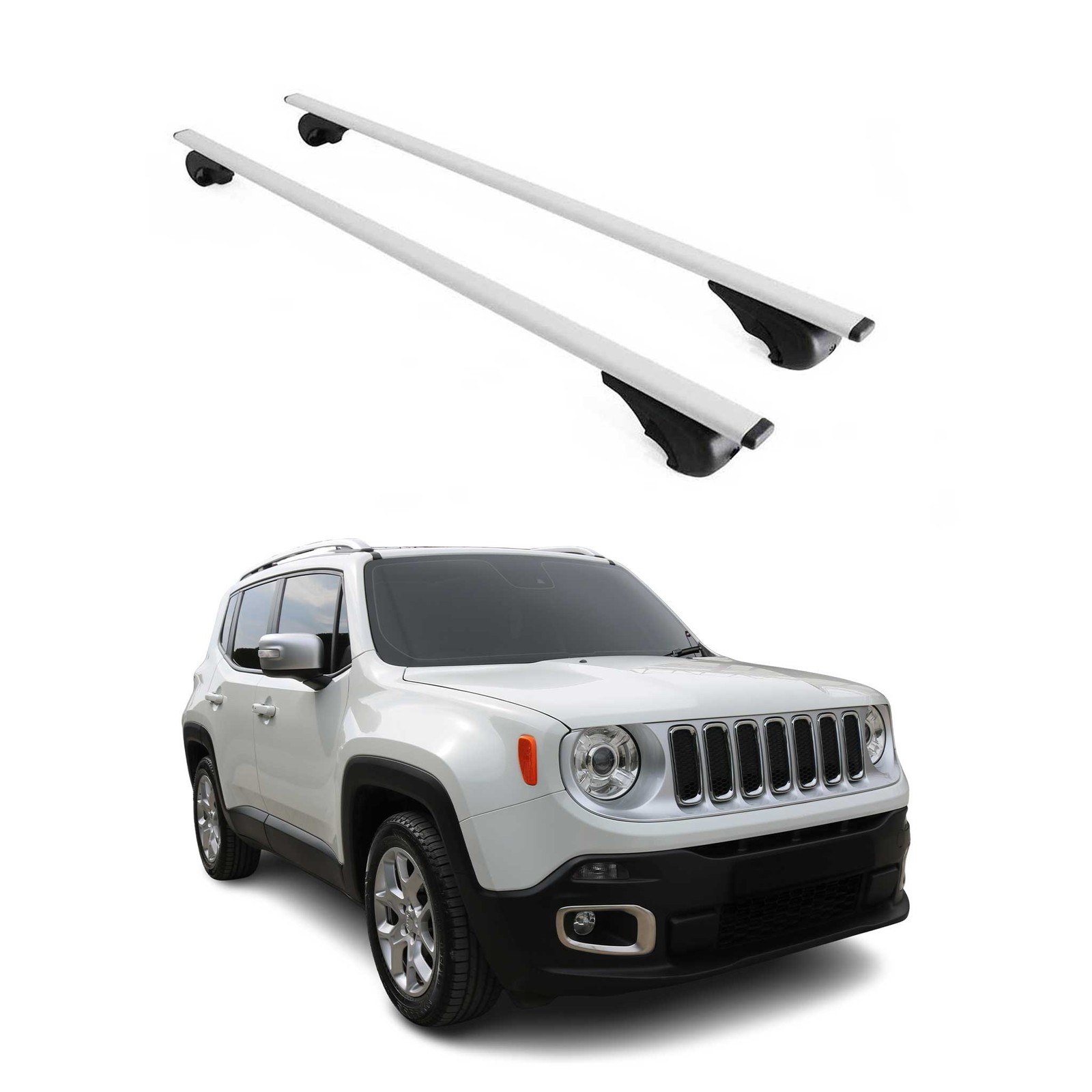 Barres de toit Jeep Renegade pour transporter vos vélos et coffres de voyage