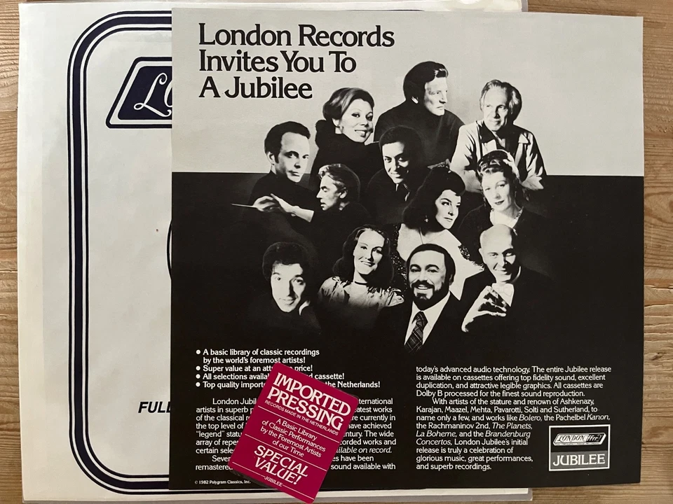 SIGNED!! Luciano Pavarotti Leone Magiera 1981 London Jubilee JL-41009 NM - Image 4 of 4
