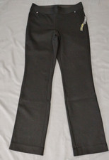 Inc International Concepts Women's Straight Leg Pull-on Pants Black Size 4
