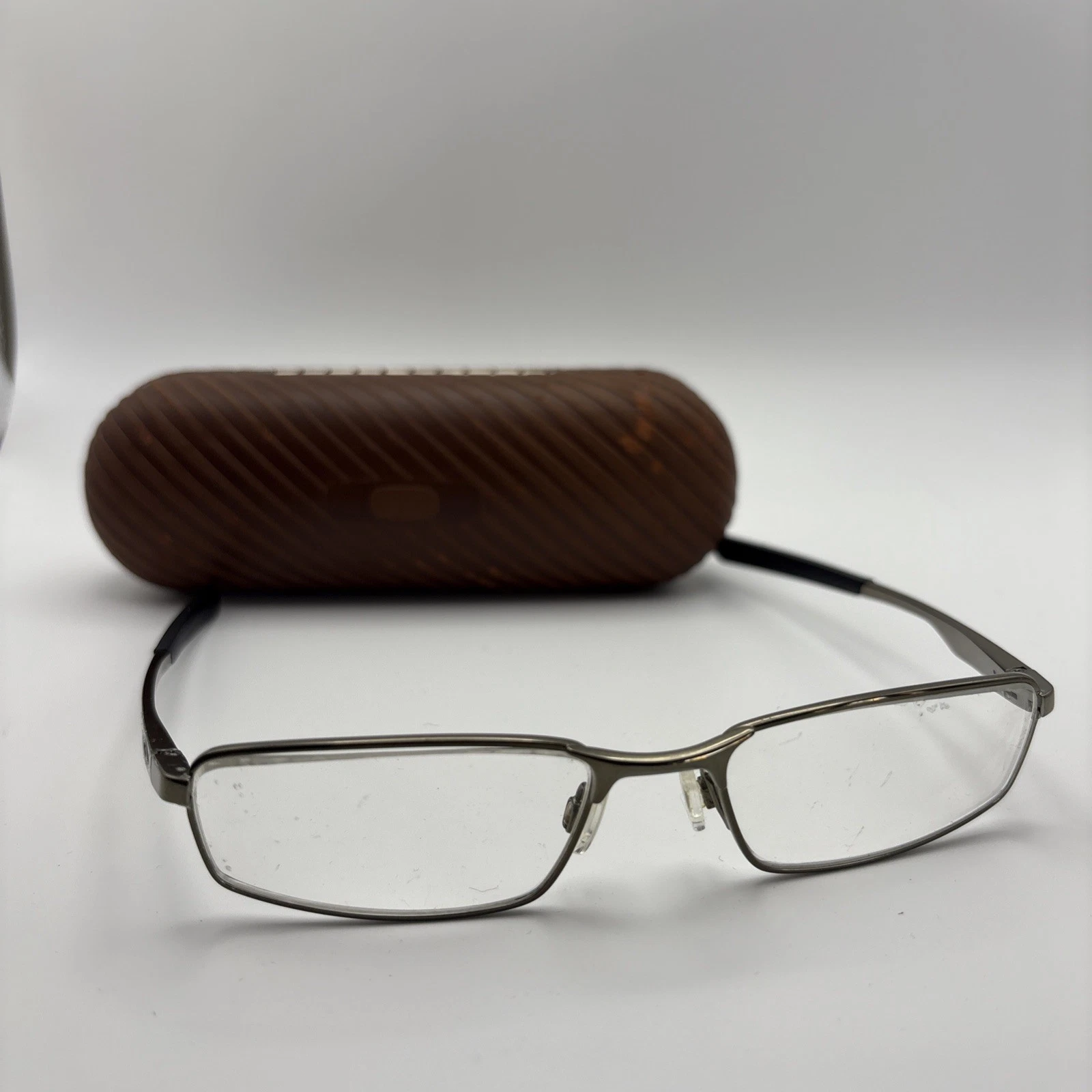 Oakley Socket 4.0 Olive Chrome Silver Eyeglasses Frames Designer RX